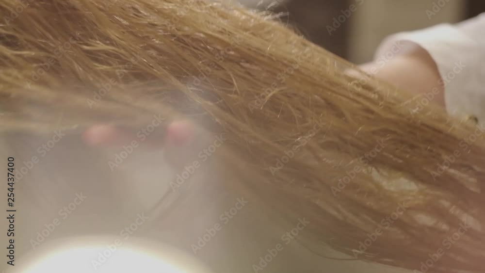 beautiful white golden hair, cosmetics and artificial light beautiful white golden hair, cosmetics and artificial light