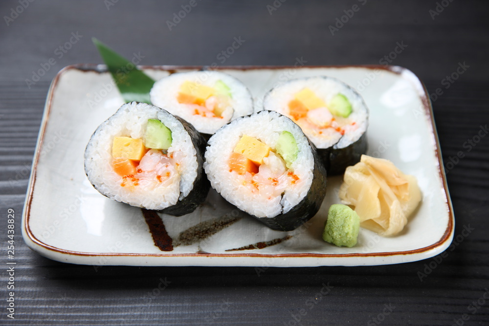 Seafood Sushi Roll Seafood Sushi Roll