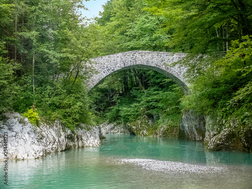 Old Stone Bridge In Europe