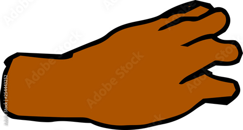 Sketch of Negro hand sign