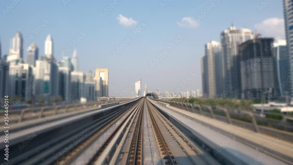 Train Railway Track Road Street Moving Fast in Urban Cityscape Architecture Train Railway Track Road Street Moving Fast in Urban Cityscape Architecture