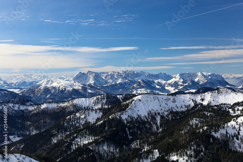 Schneelandschaft in den Alpen