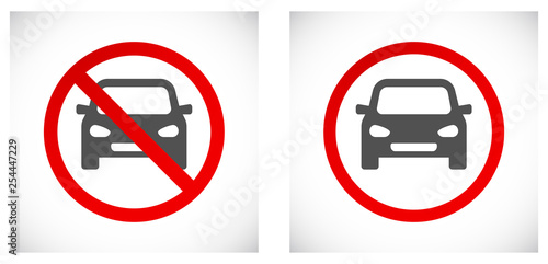 no car sign