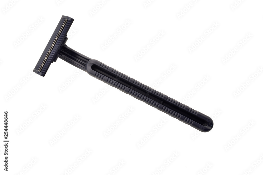 shaving razor semi blade isolated on a white background shaving razor semi blade isolated on a white background