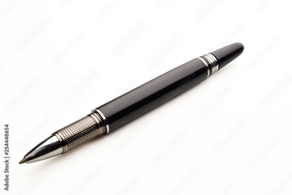 Black luxury pen isolated on whute background Black luxury pen isolated on whute background
