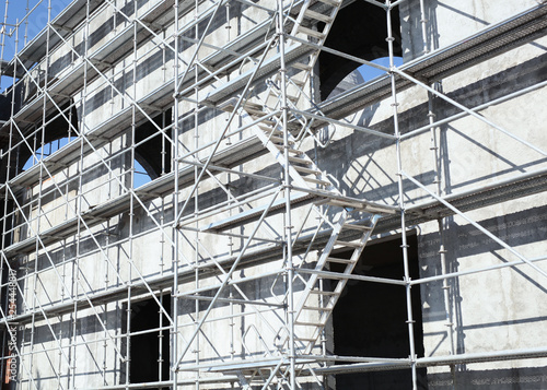 sturdy iron scaffolding