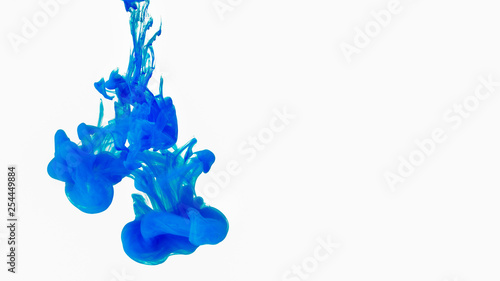 Cloud of ink underwater