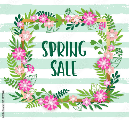 Floral background for spring sale