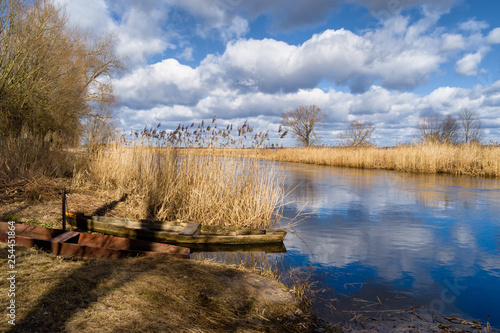 Rzeka Supraśl i Narew. Złotoria nad Narwią. Wiosna w dolinie Narwi i Supraśli. Podlasie, Polska photo