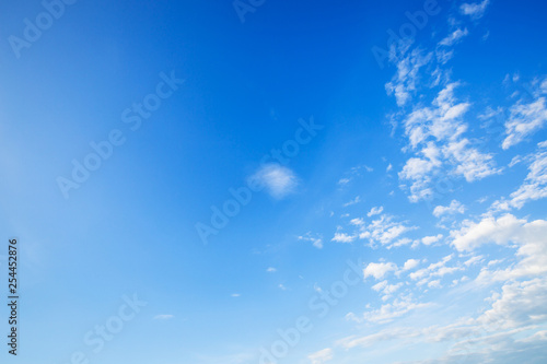 blue sky and clouds view, natural background