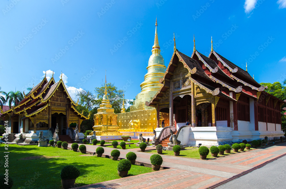 Wat Phra Singh is a Buddhist temple in Chiang Mai Thailand