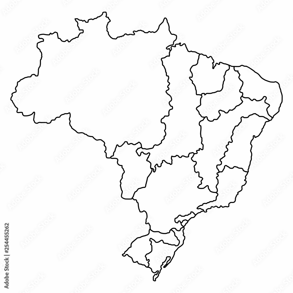 Obraz premium Brazilian hydrographic regions
