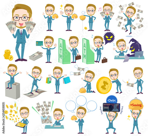 blond hair businessman_money