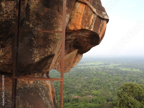 Wallpaper Mural Stone lion paw and other elements on top of lion rock, Sigiriya, Sri Lanka, UNESCO world heritage Site Torontodigital.ca