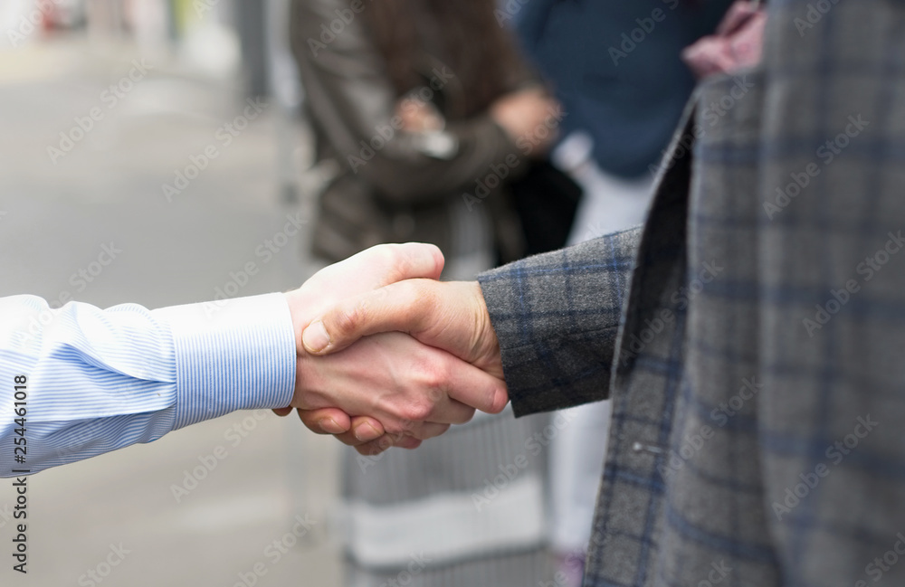 Handshake close up