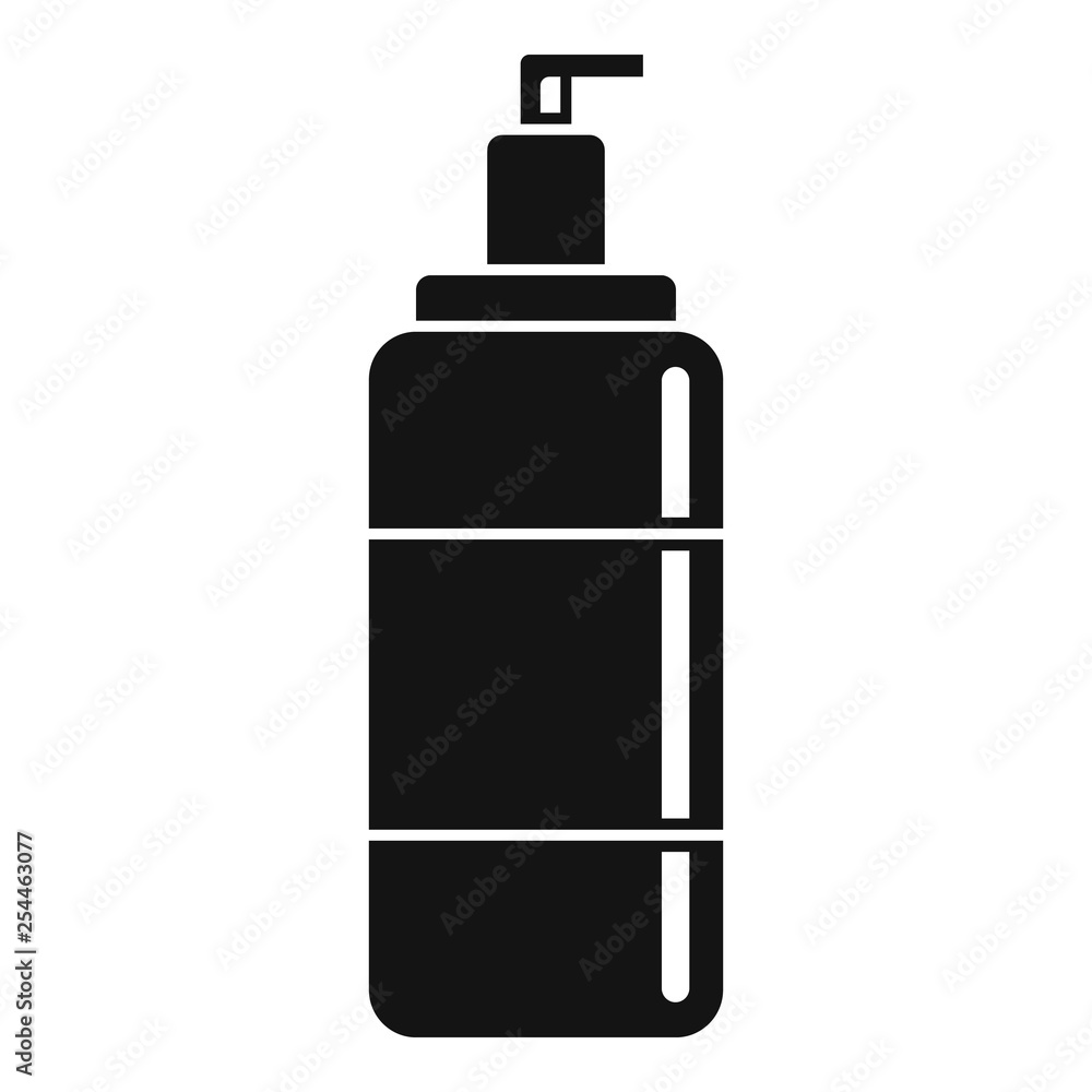 Wash dispenser gel icon. Simple illustration of wash dispenser gel vector icon for web design isolated on white background Wash dispenser gel icon. Simple illustration of wash dispenser gel vector icon for web design isolated on white background