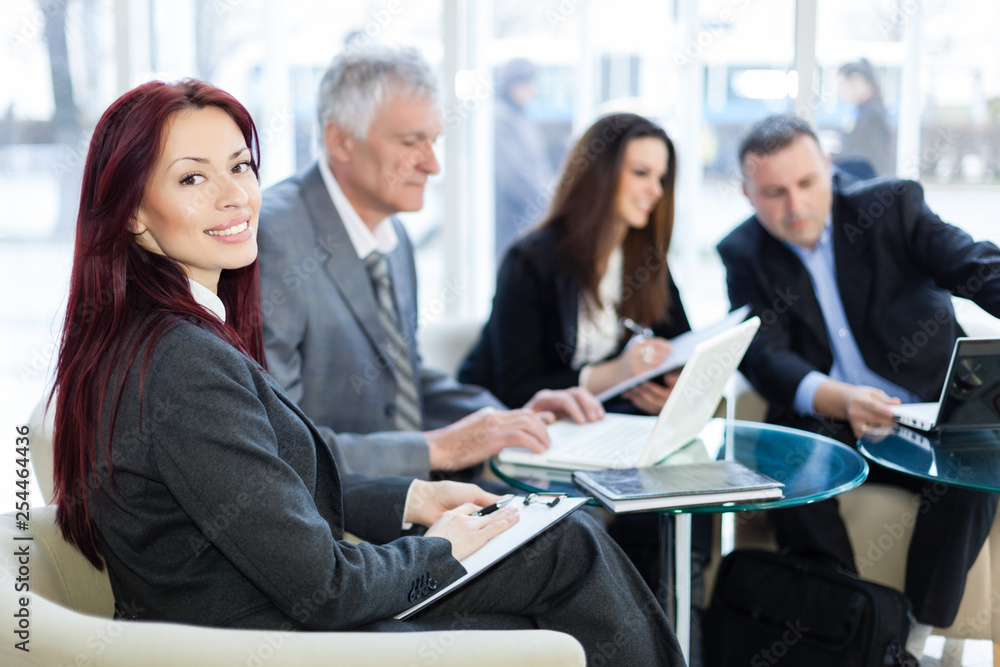 business team working in office business team working in office