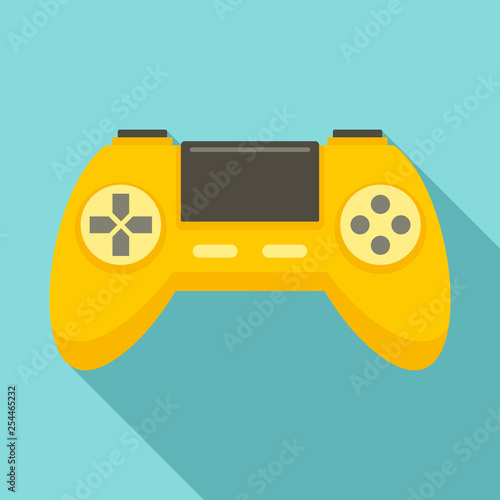 Game controller icon. Flat illustration of game controller vector icon for web design