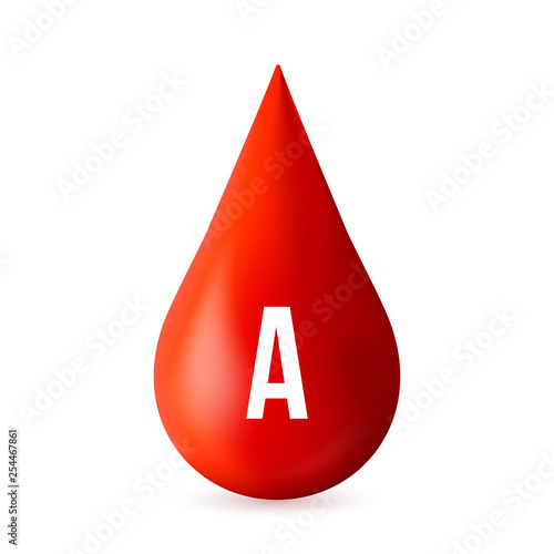 Creative vector illustration of blood type group isolated on transparent background. Art design red drop icons. Abstract concept graphic medicine donor day element