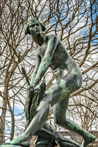 Statue of a Huntress in Helsingborg