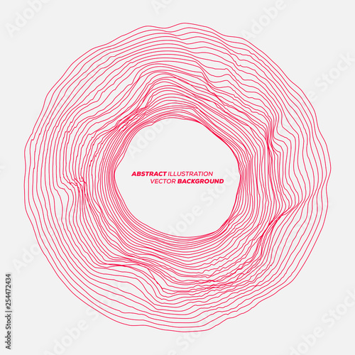 Minimalistic design background of abstract background. Many random circle with noise effect. Vector illustration template for music album's cover.