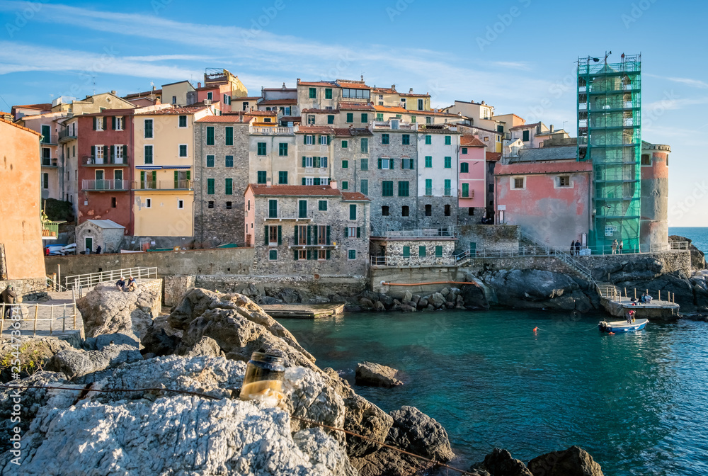 The 5 lands in the Liguria coast in Italy