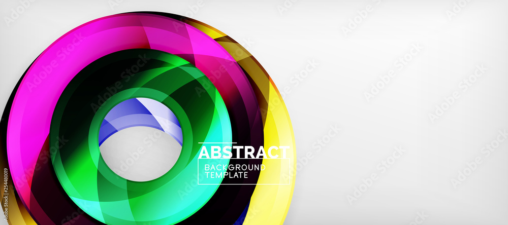 Glossy circles geometric background Glossy circles geometric background