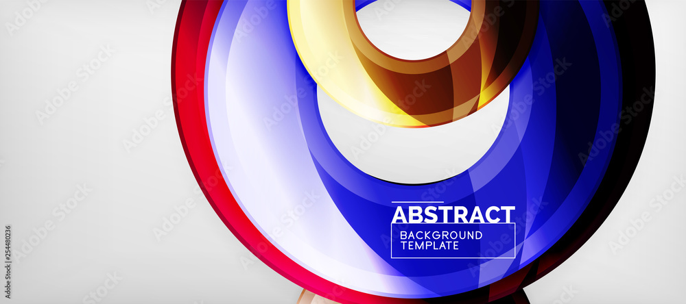 Glossy circles geometric background Glossy circles geometric background