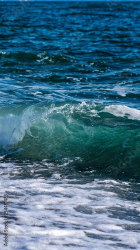 Blue water and waves