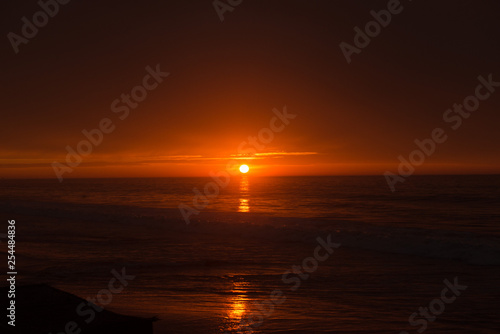 Sunset in black