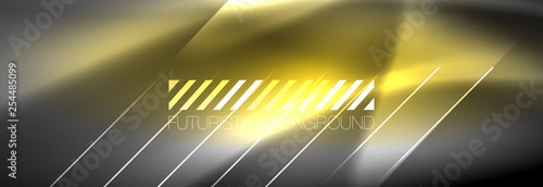 Shiny glowing lights neon color design background