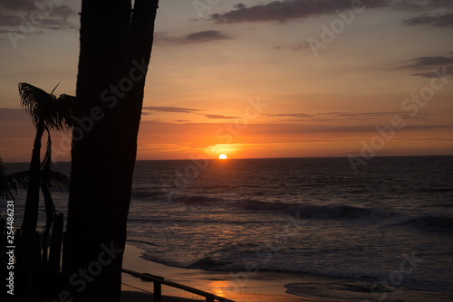 Sunset on the beach