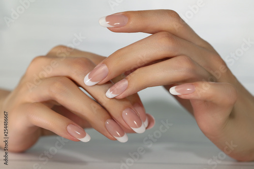 Beautiful Female Hands. Beautiful hands with perfect nails