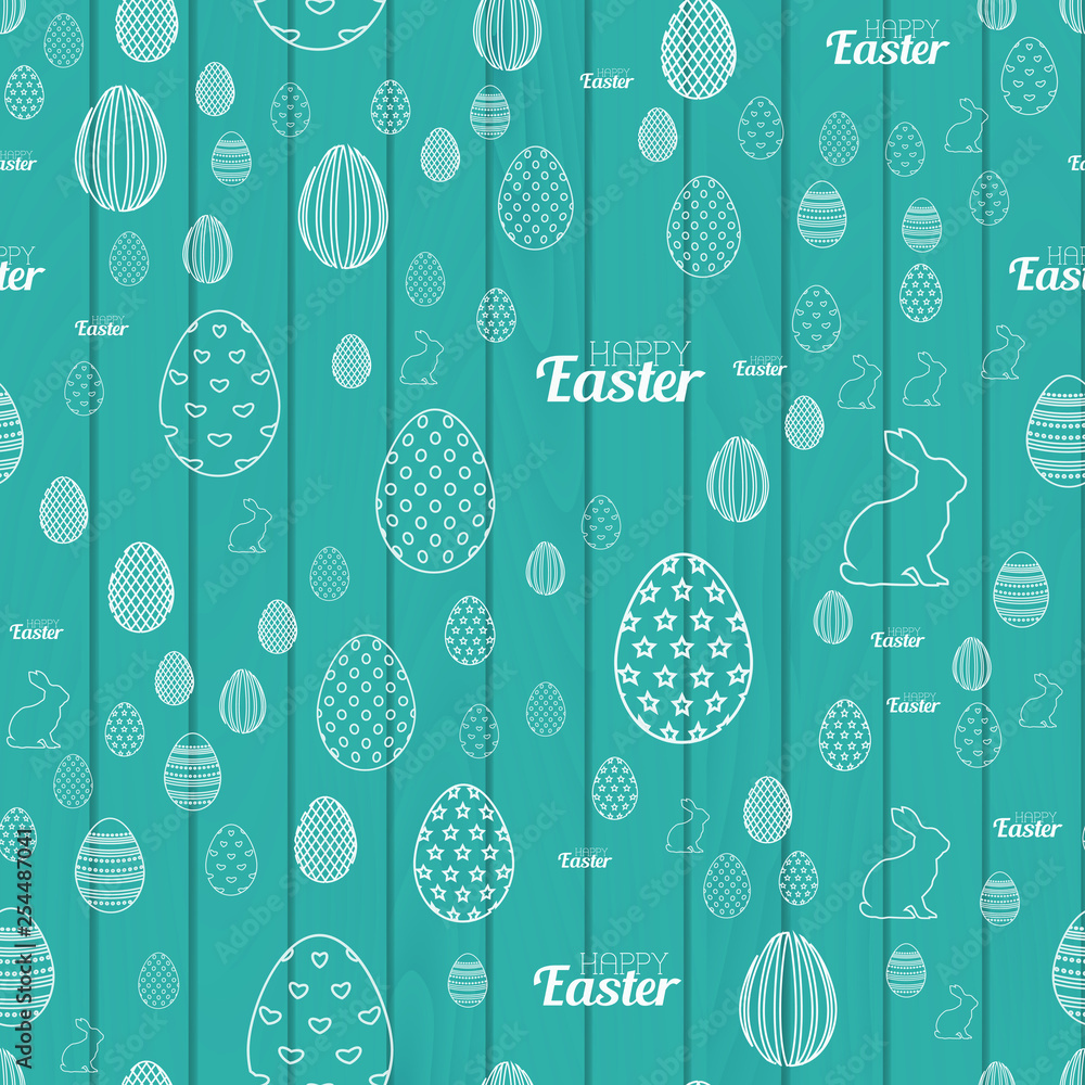Seamless pattern with Easter elements. Vector Seamless pattern with Easter elements. Vector