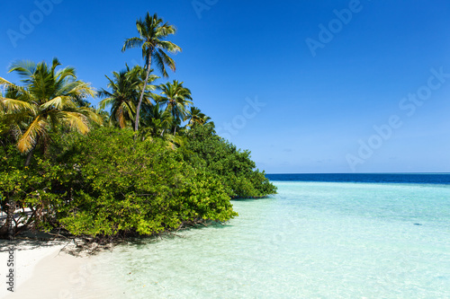 Beautiful landscape in Indian Ocean,Maldives Islands 
