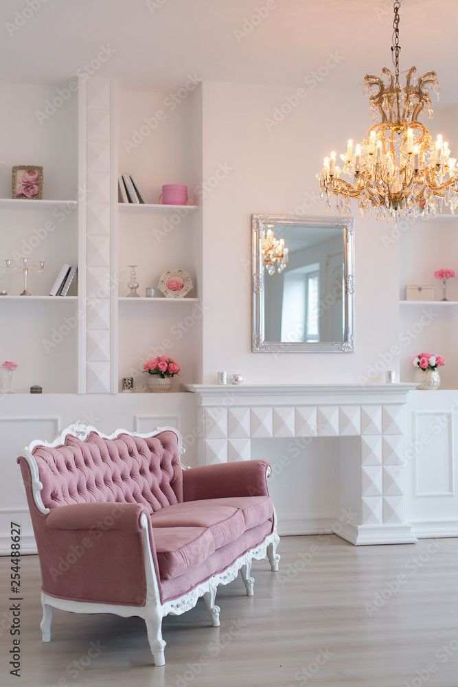 Elegant White Living Room