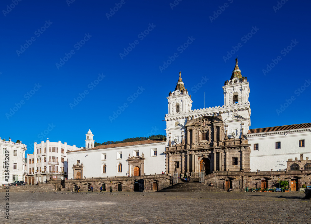 Saint Francis Church and Monastery, Plaza San Francisco, Old Town, Quito, Pichincha Province, Ecuador