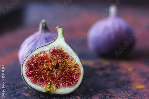 Beautiful and fresh figs on...