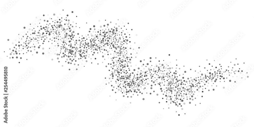 Fototapeta premium Silver glitter confetti