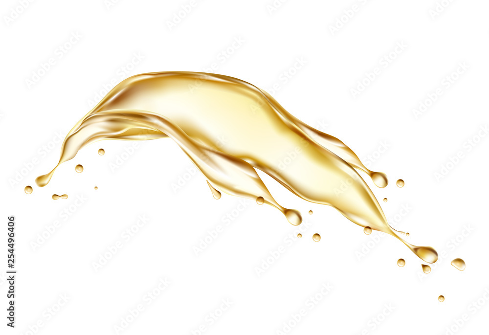 Splash of oil. Vector illustration Stock Vector | Adobe Stock