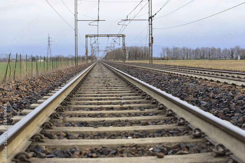 Obraz premium railway in the field