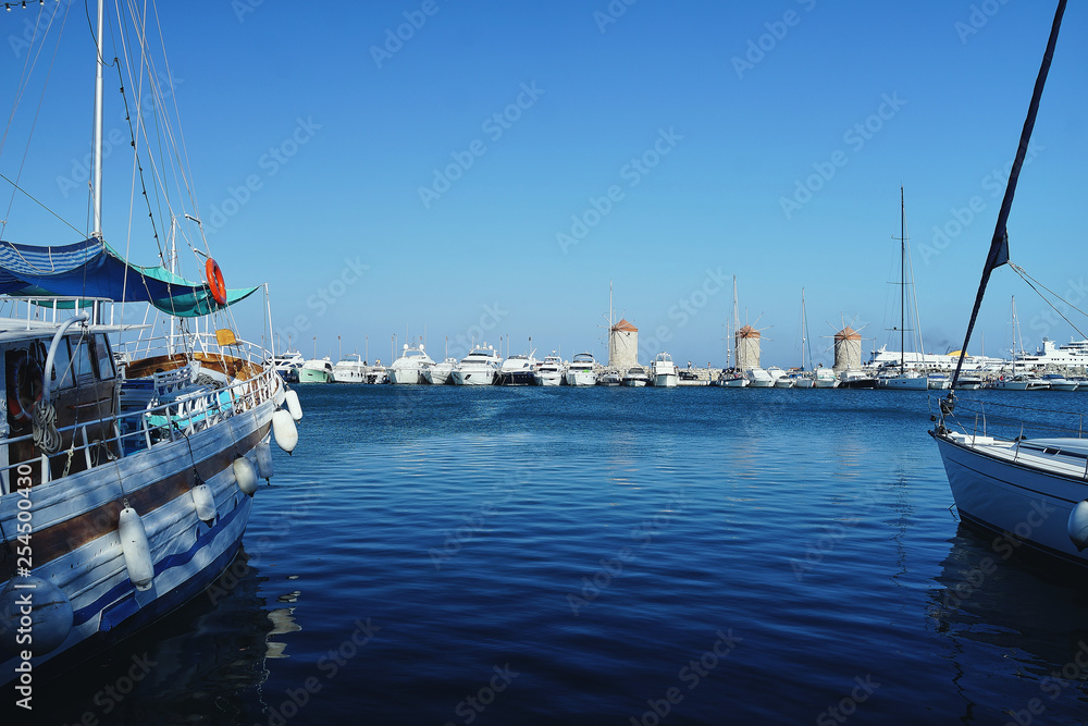 Rhodes Harbor Greece