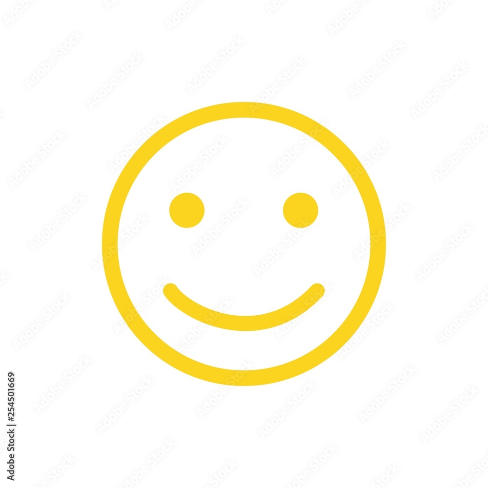 Fototapeta premium Smile Icon. Happy face symbol for your web site design