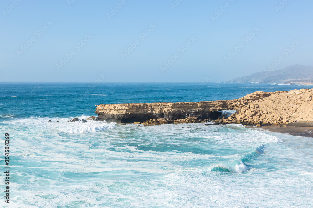 Fuerteventura La Pared beach at Canary Islands Pajara of Spain