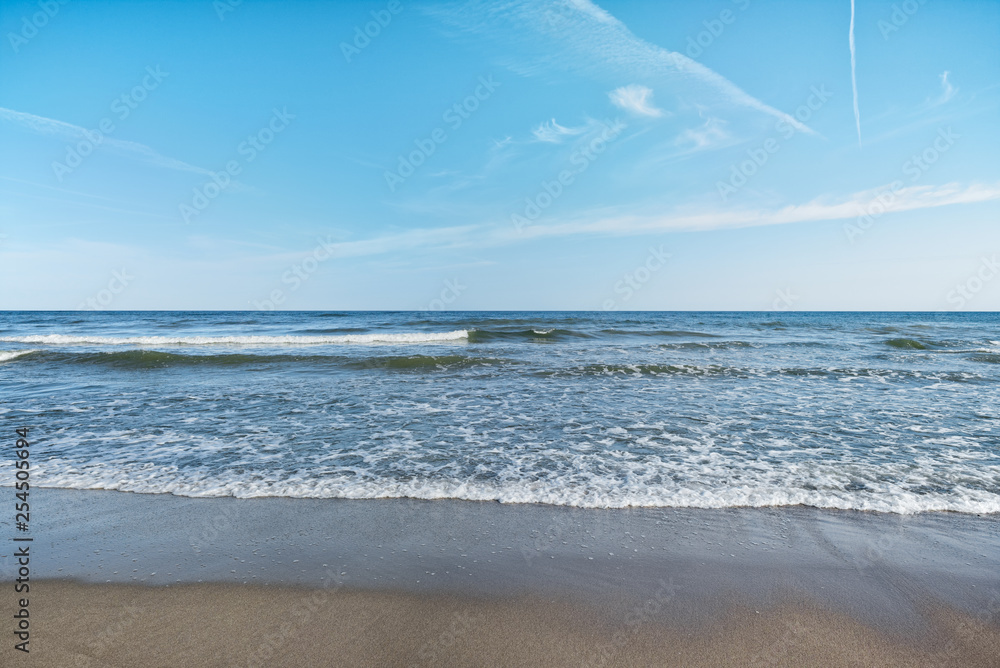 Tranquil summer scene of Baltic sea. Beautiful blue sky and cloudscape. Tranquil summer scene of Baltic sea. Beautiful blue sky and cloudscape.