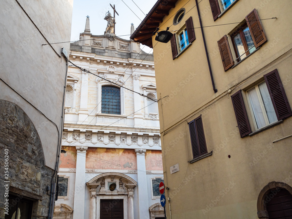 view church Chiesa di Sant Alessandro from street