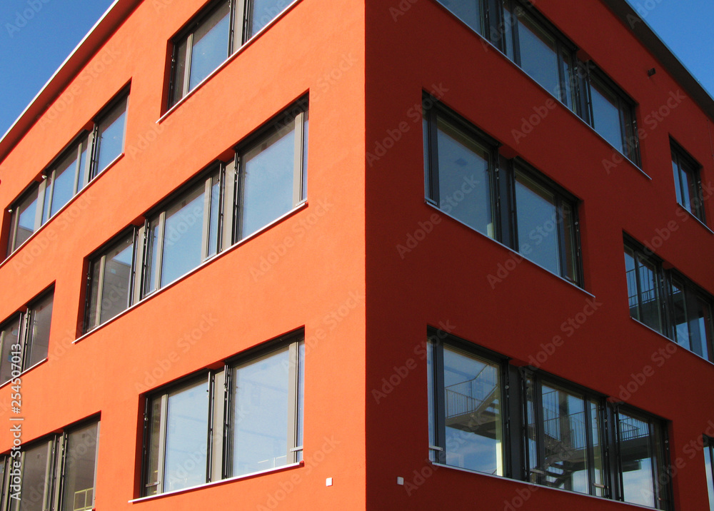 Fototapeta premium Wall of a moder building