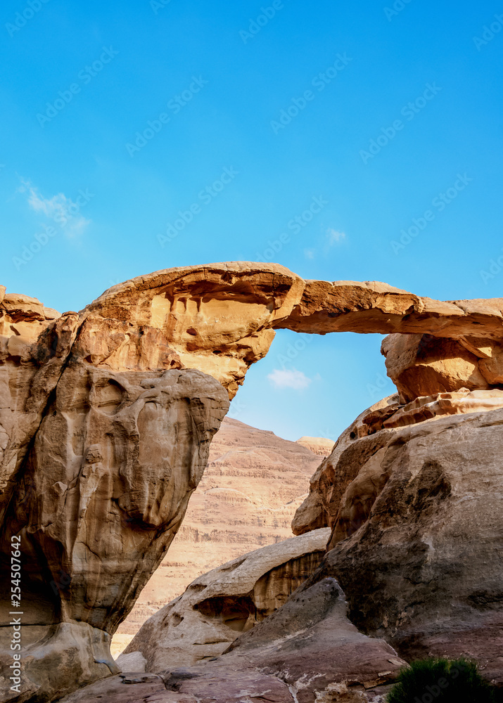 Um Fruth Rock Bridge, Wadi Rum, Aqaba Governorate, Jordan