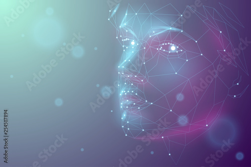 human polygonal face