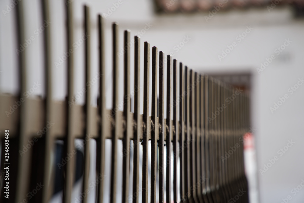 Metal fashion fence, line concept background. Metal fashion fence, line concept background.